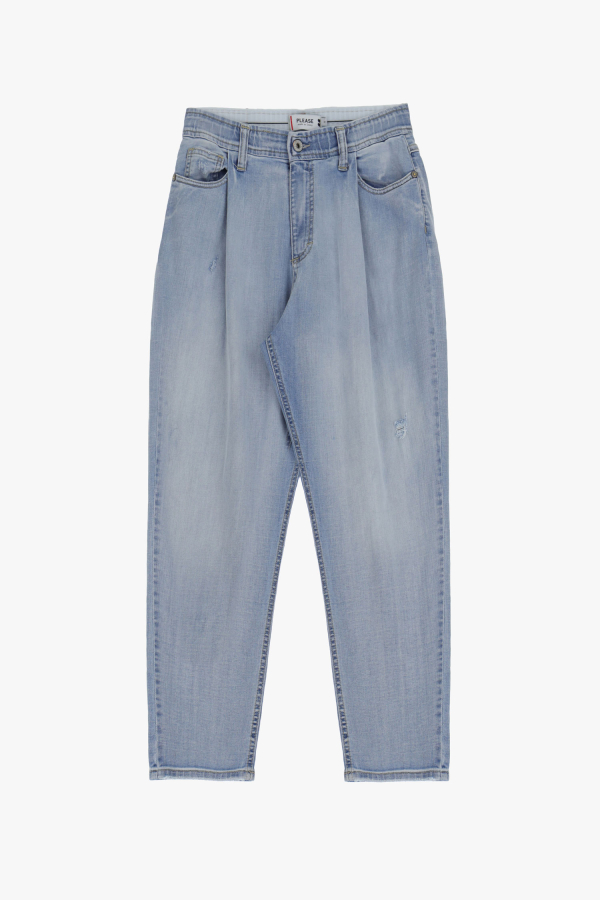 Baggy Jeans mit Mittelhohem Bund